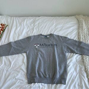 Wharton - Champion Gray Crewneck Sweater Classic Style